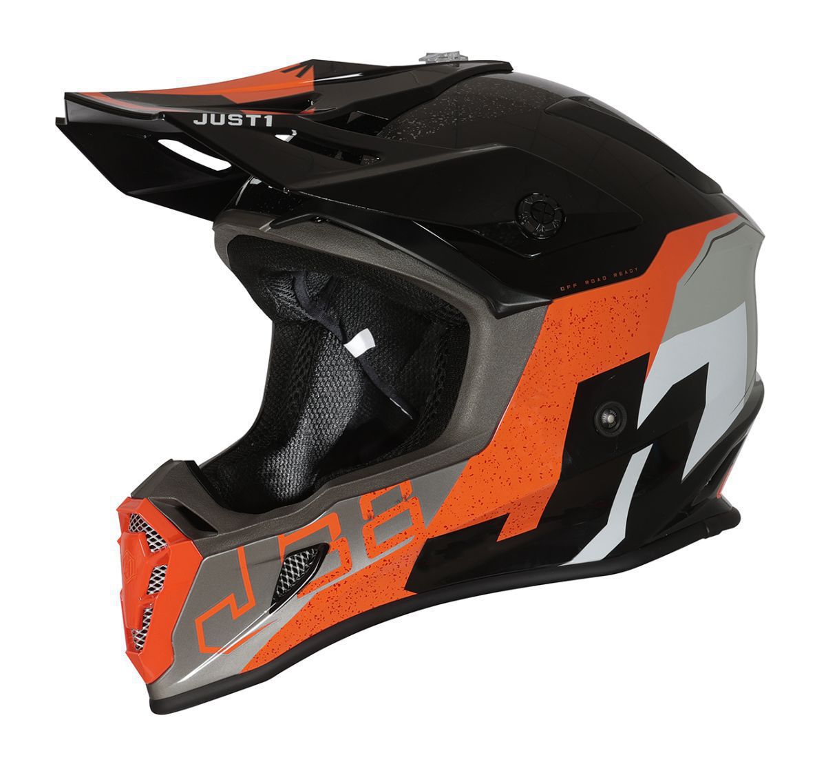 JUST1 Helmet J38 Korner Orange-Black gloss